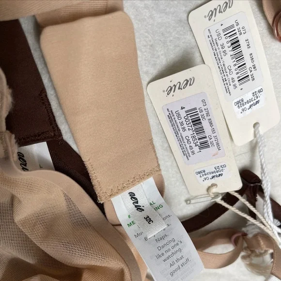 Aerie Smoothez Unlined Full Coverage  32B And 32C Underwire Bundle - Picture 3 of 4